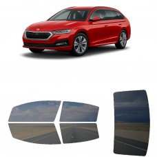 לרכב Skoda Octavia SE Estate 2022 ציפוי חלונות שחורים רב פעמי סיליקון לחלונות קדמיים, אחוריים ולחלון האחורי