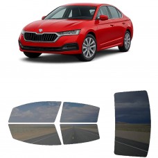 לרכב Skoda Octavia Sedan 2021 ציפוי חלונות שחורים רב פעמי סיליקון לחלונות קדמיים, אחוריים ולחלון האחורי