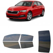 לרכב Skoda Scala SE 2022 ציפוי חלונות שחורים רב פעמי סיליקון לחלונות קדמיים, אחוריים ולחלון האחורי
