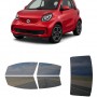 לרכב Smart Car ForTwo EQ 2022 ציפוי חלונות שחורים רב פעמי סיליקון לחלונות קדמיים, אחוריים ולחלון האחורי
