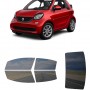 לרכב Smart Car ForTwo Two-door Convertible 2017 ציפוי חלונות שחורים רב פעמי סיליקון לחלונות קדמיים, אחוריים ולחלון האחורי