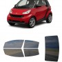לרכב Smart Car ForTwo Two-door Coupe 2008 ציפוי חלונות שחורים רב פעמי סיליקון לחלונות קדמיים, אחוריים ולחלון האחורי