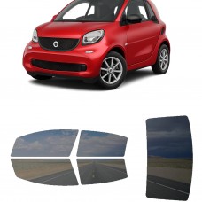 לרכב Smart Car ForTwo Two-door Coupe 2016 ציפוי חלונות שחורים רב פעמי סיליקון לחלונות קדמיים, אחוריים ולחלון האחורי