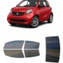 לרכב Smart Car ForTwo Two-door Coupe 2016 ציפוי חלונות שחורים רב פעמי סיליקון לחלונות קדמיים, אחוריים ולחלון האחורי