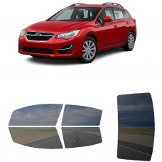 לרכב Subaru Impreza Hatchback 2012 ציפוי חלונות שחורים רב פעמי סיליקון לחלונות קדמיים, אחוריים ולחלון האחורי