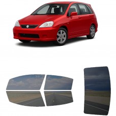 לרכב Suzuki Aerio SX Hatchback 2002 ציפוי חלונות שחורים רב פעמי סיליקון לחלונות קדמיים, אחוריים ולחלון האחורי