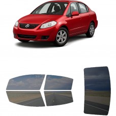 לרכב Suzuki SX4 Sedan 2008 ציפוי חלונות שחורים רב פעמי סיליקון לחלונות קדמיים, אחוריים ולחלון האחורי