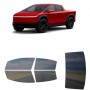 לרכב Tesla Cybertruck Crew PU 2024 ציפוי חלונות שחורים רב פעמי סיליקון לחלונות קדמיים, אחוריים ולחלון האחורי