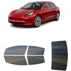 לרכב Tesla Model3 Sedan 2018 ציפוי חלונות שחורים רב פעמי סיליקון לחלונות קדמיים, אחוריים ולחלון האחורי
