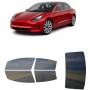 לרכב Tesla Model3 Sedan 2018 ציפוי חלונות שחורים רב פעמי סיליקון לחלונות קדמיים, אחוריים ולחלון האחורי