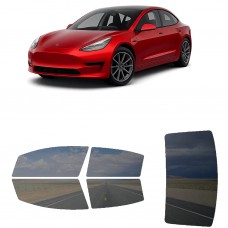 לרכב Tesla Model3 Sedan 2021 ציפוי חלונות שחורים רב פעמי סיליקון לחלונות קדמיים, אחוריים ולחלון האחורי