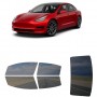 לרכב Tesla Model3 Sedan 2021 ציפוי חלונות שחורים רב פעמי סיליקון לחלונות קדמיים, אחוריים ולחלון האחורי