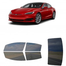 לרכב Tesla ModelS 2020 ציפוי חלונות שחורים רב פעמי סיליקון לחלונות קדמיים, אחוריים ולחלון האחורי