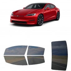 לרכב Tesla ModelS 2022 ציפוי חלונות שחורים רב פעמי סיליקון לחלונות קדמיים, אחוריים ולחלון האחורי