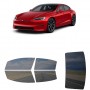 לרכב Tesla ModelS 2022 ציפוי חלונות שחורים רב פעמי סיליקון לחלונות קדמיים, אחוריים ולחלון האחורי