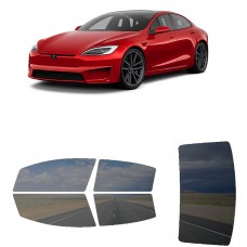 לרכב Tesla ModelS Sedan 2023 ציפוי חלונות שחורים רב פעמי סיליקון לחלונות קדמיים, אחוריים ולחלון האחורי