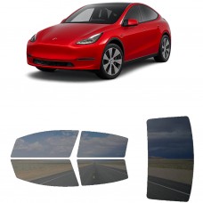 לרכב Tesla ModelY 2021 ציפוי חלונות שחורים רב פעמי סיליקון לחלונות קדמיים, אחוריים ולחלון האחורי