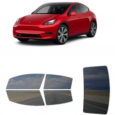 לרכב Tesla ModelY SUV 2022 ציפוי חלונות שחורים רב פעמי סיליקון לחלונות קדמיים, אחוריים ולחלון האחורי