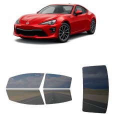לרכב Toyota 86 2019 ציפוי חלונות שחורים רב פעמי סיליקון לחלונות קדמיים, אחוריים ולחלון האחורי