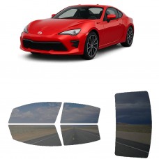 לרכב Toyota 86 Two-door Coupe 2019 ציפוי חלונות שחורים רב פעמי סיליקון לחלונות קדמיים, אחוריים ולחלון האחורי