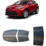 לרכב Toyota CHR 2021 ציפוי חלונות שחורים רב פעמי סיליקון לחלונות קדמיים, אחוריים ולחלון האחורי