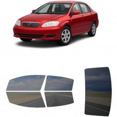 לרכב Toyota Corolla Sedan 2003 ציפוי חלונות שחורים רב פעמי סיליקון לחלונות קדמיים, אחוריים ולחלון האחורי