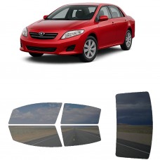 לרכב Toyota Corolla Sedan 2009 ציפוי חלונות שחורים רב פעמי סיליקון לחלונות קדמיים, אחוריים ולחלון האחורי