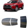 לרכב Toyota CorollaCross 2022 ציפוי חלונות שחורים רב פעמי סיליקון לחלונות קדמיים, אחוריים ולחלון האחורי