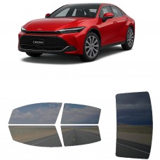 לרכב Toyota Crown 2023 ציפוי חלונות שחורים רב פעמי סיליקון לחלונות קדמיים, אחוריים ולחלון האחורי