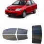 לרכב Toyota ECHO Two-door Sedan 2000 ציפוי חלונות שחורים רב פעמי סיליקון לחלונות קדמיים, אחוריים ולחלון האחורי