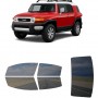 לרכב Toyota FJ Two-door SUV 2007 ציפוי חלונות שחורים רב פעמי סיליקון לחלונות קדמיים, אחוריים ולחלון האחורי