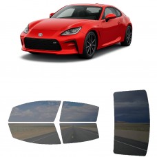 לרכב Toyota GR86 2022 ציפוי חלונות שחורים רב פעמי סיליקון לחלונות קדמיים, אחוריים ולחלון האחורי