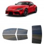 לרכב Toyota GRSupra 2021 ציפוי חלונות שחורים רב פעמי סיליקון לחלונות קדמיים, אחוריים ולחלון האחורי