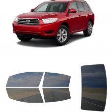 לרכב Toyota Highlander SUV 2008 ציפוי חלונות שחורים רב פעמי סיליקון לחלונות קדמיים, אחוריים ולחלון האחורי