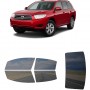 לרכב Toyota Highlander SUV 2008 ציפוי חלונות שחורים רב פעמי סיליקון לחלונות קדמיים, אחוריים ולחלון האחורי