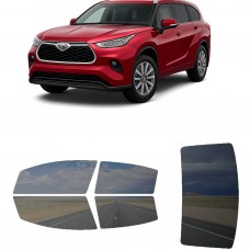 לרכב Toyota Highlander SUV 2020 ציפוי חלונות שחורים רב פעמי סיליקון לחלונות קדמיים, אחוריים ולחלון האחורי