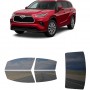 לרכב Toyota Highlander SUV 2020 ציפוי חלונות שחורים רב פעמי סיליקון לחלונות קדמיים, אחוריים ולחלון האחורי