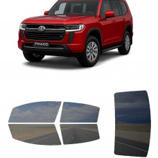 לרכב Toyota Prado 2024 ציפוי חלונות שחורים רב פעמי סיליקון לחלונות קדמיים, אחוריים ולחלון האחורי