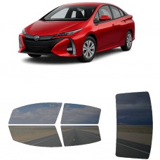 לרכב Toyota PriusPrime Hatchback 2016 ציפוי חלונות שחורים רב פעמי סיליקון לחלונות קדמיים, אחוריים ולחלון האחורי