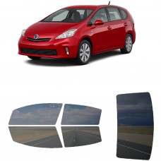 לרכב Toyota PriusV Hatchback 2012 ציפוי חלונות שחורים רב פעמי סיליקון לחלונות קדמיים, אחוריים ולחלון האחורי