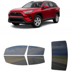 לרכב Toyota RAV4 2019 ציפוי חלונות שחורים רב פעמי סיליקון לחלונות קדמיים, אחוריים ולחלון האחורי