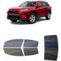 לרכב Toyota RAV4 2019 ציפוי חלונות שחורים רב פעמי סיליקון לחלונות קדמיים, אחוריים ולחלון האחורי