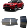 לרכב Toyota RAV4RAV4 Prime SUV 2019 ציפוי חלונות שחורים רב פעמי סיליקון לחלונות קדמיים, אחוריים ולחלון האחורי