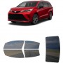 לרכב Toyota Senna XSE 2021 ציפוי חלונות שחורים רב פעמי סיליקון לחלונות קדמיים, אחוריים ולחלון האחורי