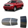 לרכב Toyota Sequoia w factory rear shade SUV 2008 ציפוי חלונות שחורים רב פעמי סיליקון לחלונות קדמיים, אחוריים ולחלון האחורי