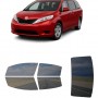 לרכב Toyota Sienna 2011 ציפוי חלונות שחורים רב פעמי סיליקון לחלונות קדמיים, אחוריים ולחלון האחורי
