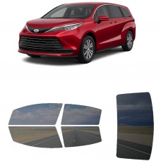 לרכב Toyota Sienna 2022 ציפוי חלונות שחורים רב פעמי סיליקון לחלונות קדמיים, אחוריים ולחלון האחורי