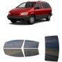 לרכב Toyota Sienna MV 1998 ציפוי חלונות שחורים רב פעמי סיליקון לחלונות קדמיים, אחוריים ולחלון האחורי