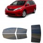 לרכב Toyota Sienna MV 2011 ציפוי חלונות שחורים רב פעמי סיליקון לחלונות קדמיים, אחוריים ולחלון האחורי