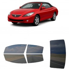 לרכב Toyota Solara Two-door Convertible 2004 ציפוי חלונות שחורים רב פעמי סיליקון לחלונות קדמיים, אחוריים ולחלון האחורי
